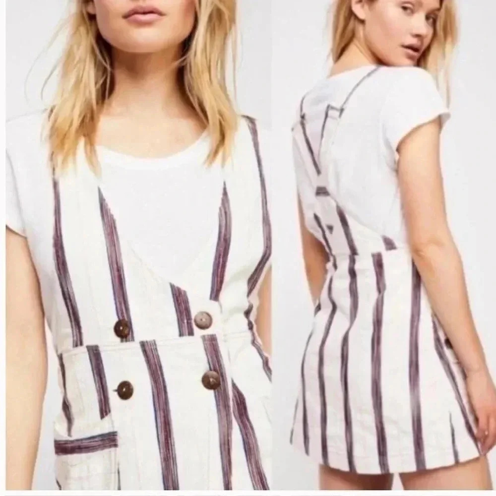 FREE People Canyonlands Overall Dress size 0 - Picture 2 of 7